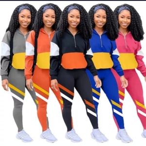 A two-piece tracksuit set